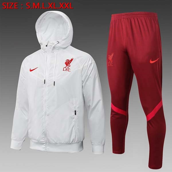 Windjacke Liverpool Komplett Set 2022 Weiß Rote